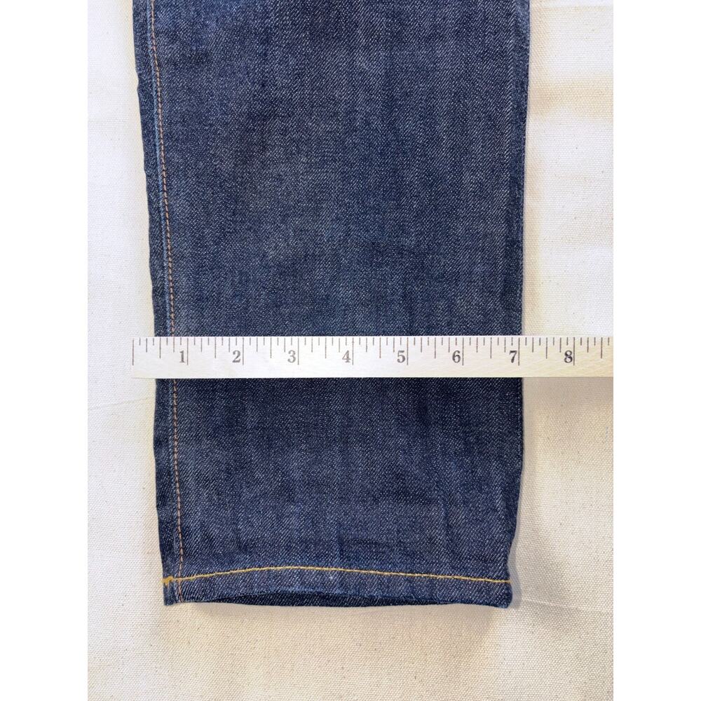 GAP 1969 Japanese Slim Selvedge Jeans 36x34 Vintage Rinse Straight - Picture 8 of 9